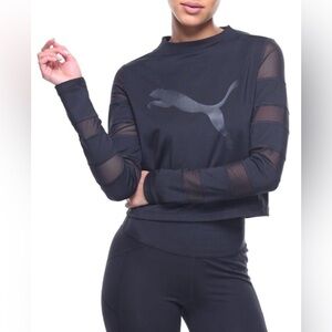 PUMA - Dry-Cell Black Long sleeve, slightly cropped. Mesh panels. Small